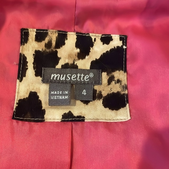 Musette Vintage Leopard Print Jacket Trimmed in Ruffles - Picture 9 of 11